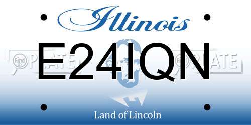 E24IQN Illinois License Plate