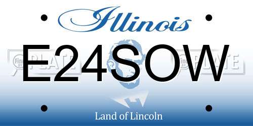 E24SOW Illinois License Plate