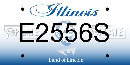 E2556S Illinois License Plate