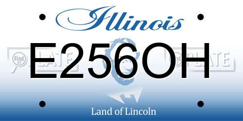 E256OH Illinois License Plate