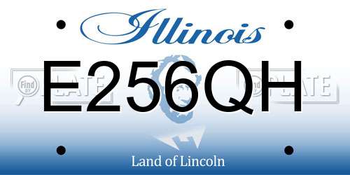 E256QH Illinois License Plate