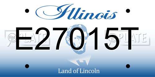 E27015T Illinois License Plate