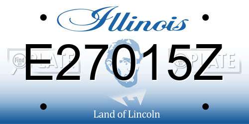 E27015Z Illinois License Plate