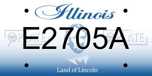 E2705A Illinois License Plate