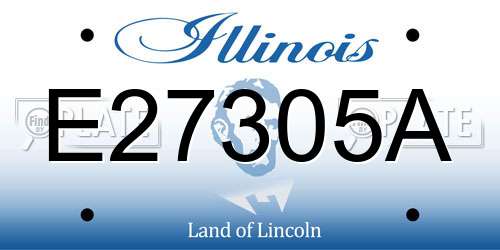 E27305A Illinois License Plate
