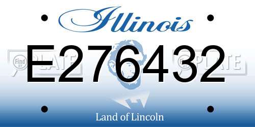 E276432 Illinois License Plate