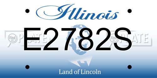 E2782S Illinois License Plate
