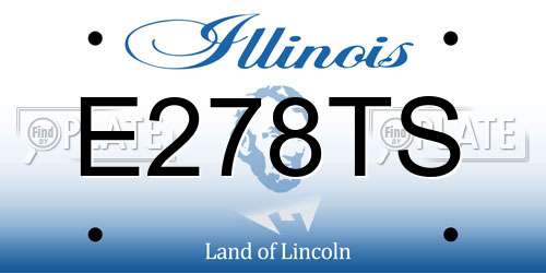 E278TS Illinois License Plate