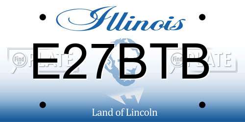 E27BTB Illinois License Plate