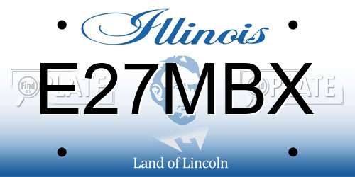 E27MBX Illinois License Plate