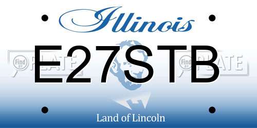 E27STB Illinois License Plate