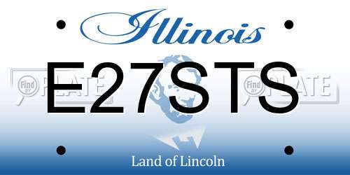 E27STS Illinois License Plate