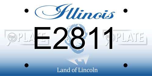 E2811 Illinois License Plate
