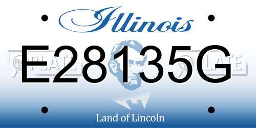 E28135G Illinois License Plate