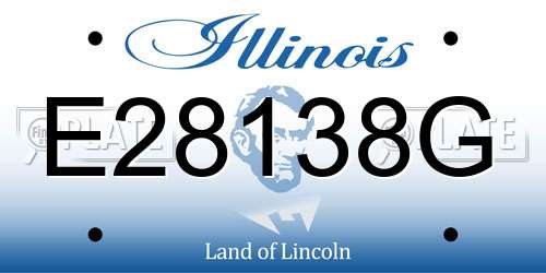 E28138G Illinois License Plate