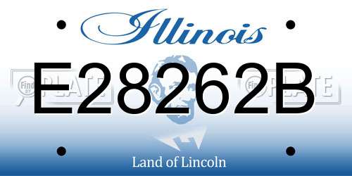 E28262B Illinois License Plate