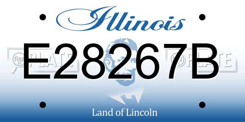 E28267B Illinois License Plate