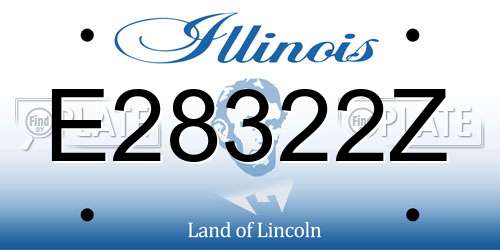 E28322Z Illinois License Plate