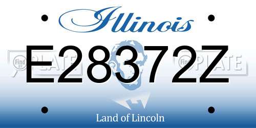 E28372Z Illinois License Plate