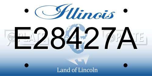 E28427A Illinois License Plate
