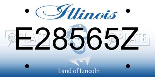 E28565Z Illinois License Plate