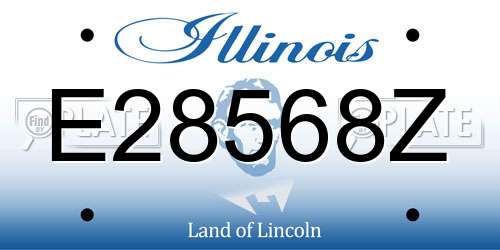 E28568Z Illinois License Plate