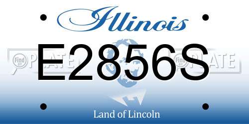 E2856S Illinois License Plate