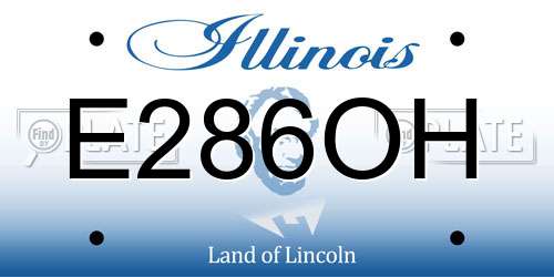E286OH Illinois License Plate