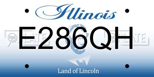 E286QH Illinois License Plate