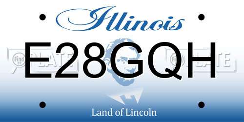 E28GQH Illinois License Plate