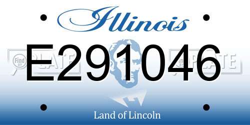 E291046 Illinois License Plate
