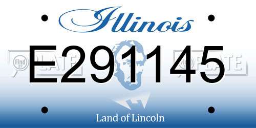 E291145 Illinois License Plate