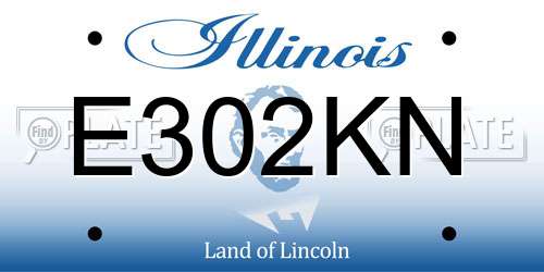 E302KN Illinois License Plate