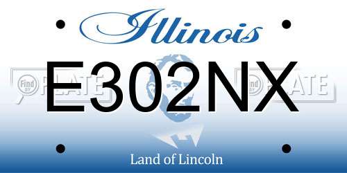 E302NX Illinois License Plate