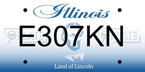 E307KN Illinois License Plate