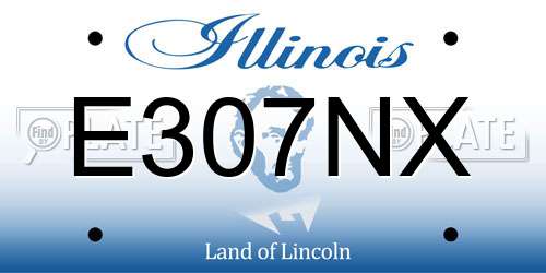 E307NX Illinois License Plate