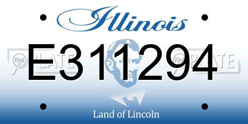 E311294 Illinois License Plate