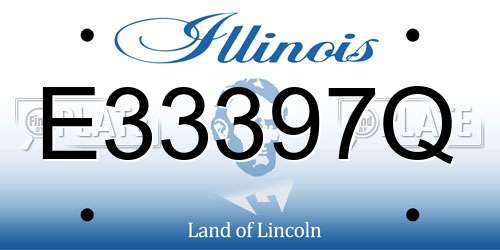 E33397Q Illinois License Plate
