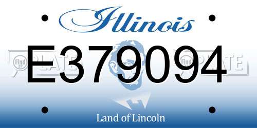 E379094 Illinois License Plate