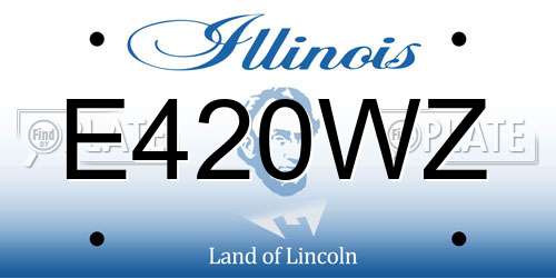 E420WZ Illinois License Plate