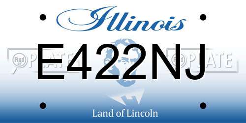 E422NJ Illinois License Plate