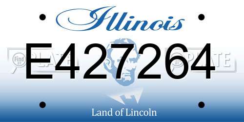 E427264 Illinois License Plate