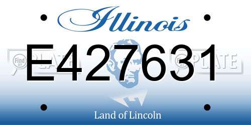 E427631 Illinois License Plate