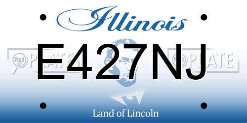 E427NJ Illinois License Plate
