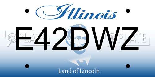 E42DWZ Illinois License Plate