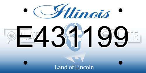 E431199 Illinois License Plate