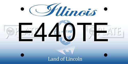 E440TE Illinois License Plate