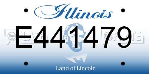 E441479 Illinois License Plate