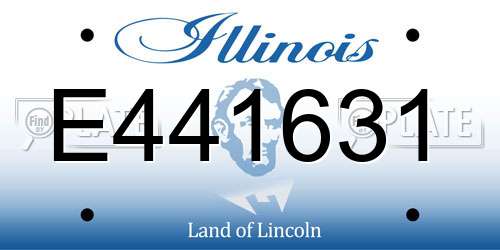 E441631 Illinois License Plate