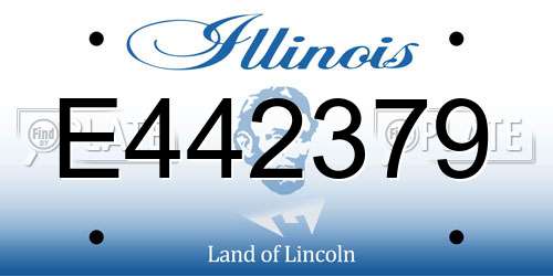 E442379 Illinois License Plate
